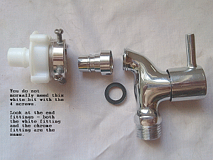 Image: Tap to washing machine adapter - Click to Enlarge