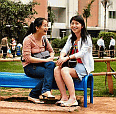 Girls relaxing in one of Shenzhens  Many Parks