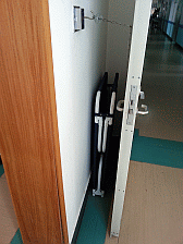 Image: A typical hospital camp bed - Click to Enlarge