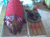 Image: Suckling Pig as presented to the Ancestors